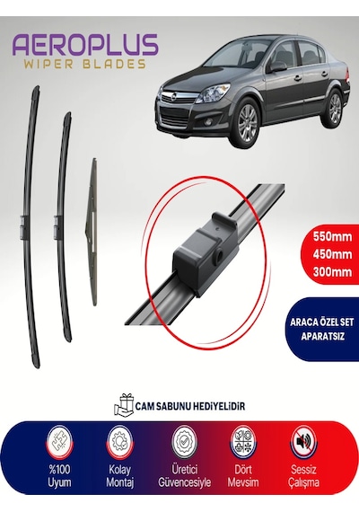 Aeroplus Opel Astra H Ön Arka Muz Silecek Takımı 2004-2013