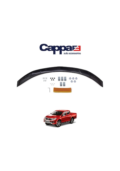 Cappafe Fiat Fullback Ön Kaput Koruma Rüzgarlık 4Mm Abs 2016-›
