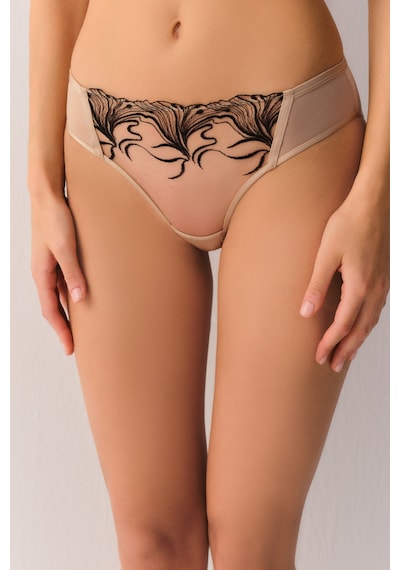 Suwen Tattoo Touch Dantelli Slip Külot St6009601010 Bej