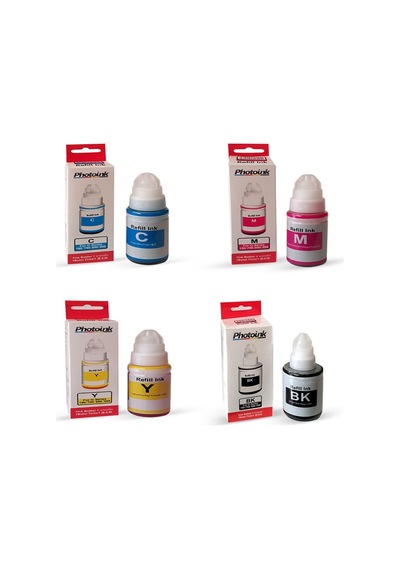 Photoink Canon E514 İçin 4 Renk 1 Takım Photoink Mürekkep