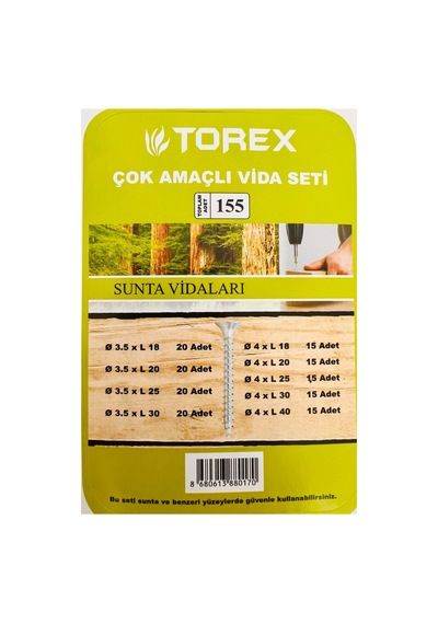 Çok Amaçlı Vida Seti 155 Parça - 761147711 Diğer