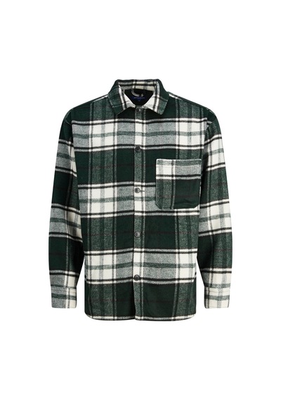 Jack & Jones Ekose Desenli Uzun Kollu Gömlek - Zac 12239303 Magical Forest Koyu Siyah