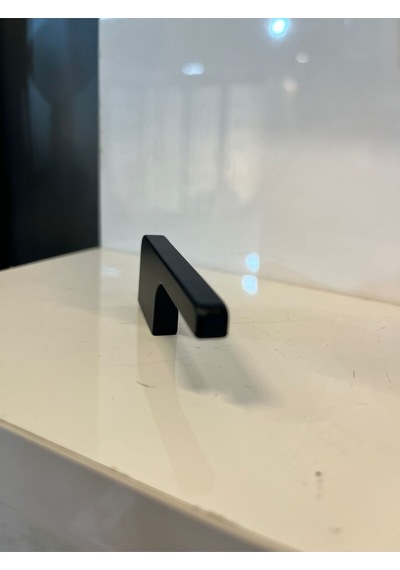 Desna Metal Kulp 16mm Mat Siyah Dolap Kapak Tv Ünite Modern Çekmece Mobilya Komodin Konsol Mat Siyah