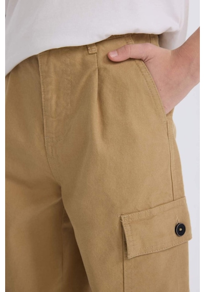 DeFacto Erkek Çocuk Loose Fit Standart Paça Gabardin Pantolon D3406A825SPBG739