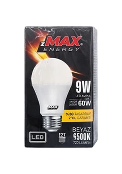 Zmax Energy 9w Beyaz Led Ampul