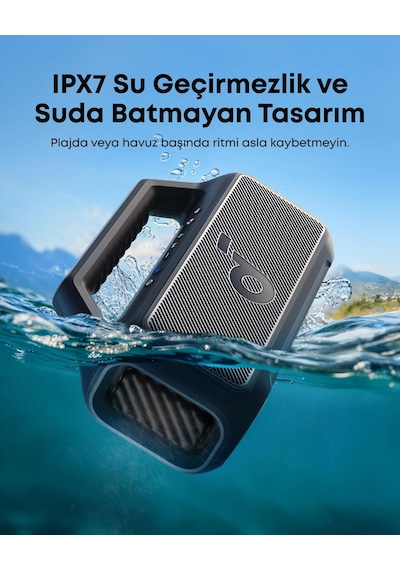 Boom 2 Se Hoparlörü, 30w, Bassup Teknolojisi, 18 Saat Çalma Süresi, Ipx7 Su Geçirmez, Ayarlanabilir Ekolayzır, Bluetooth 5.3, Usb-c, Siyah - A3148