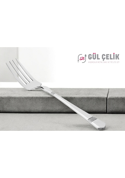 12 Kişilik Yemek Çatalı Alvina Model 304 Kalite 18/10 Paslanmaz Çelik 304 Paslanmaz Çelik