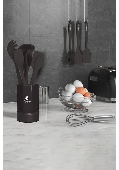 Trigona Isıya Dayanıklı Yanmaz Yapışmaz Spatula Seti 15 Parça