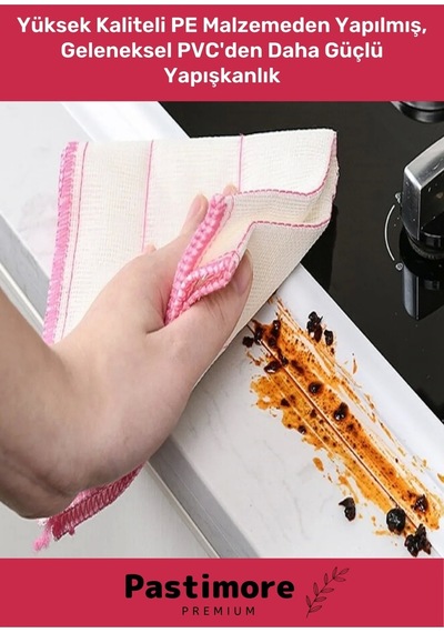 Duş Pvc Lavabo Küvet Tezgah Kenar Banyo Mutfak Pencere 3,2 Mt Su Sızdırmaz Geçirmez Yalıtım Bant Beyaz