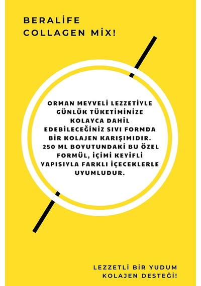 Tr Beralife Collagen Mix-doğal Kolajenli Içecek Tip 1-tip 3 Kolajen