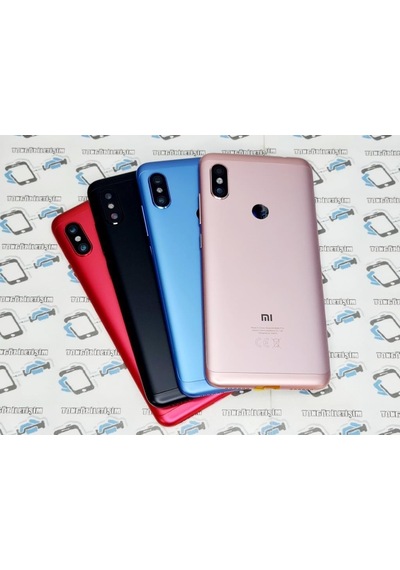 Tkgz Xiaomi Redmi Note 6 Pro Kasa Arka Pil Batarya Kapağı (Yan Tuşlar)