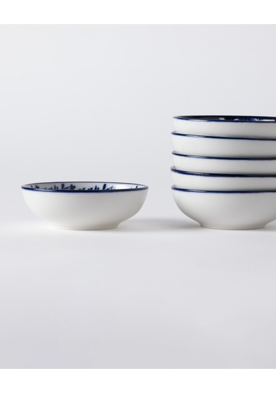 Reve Bleu Mais Mini Kase Seti - Mavi/beyaz - 9 Cm 8684427358498 Çok Renkli