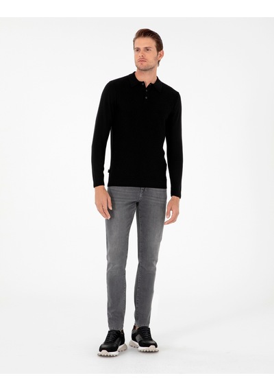 Pierre Cardin Erkek Siyah Kazak /triko 50300521-vr046 Siyah