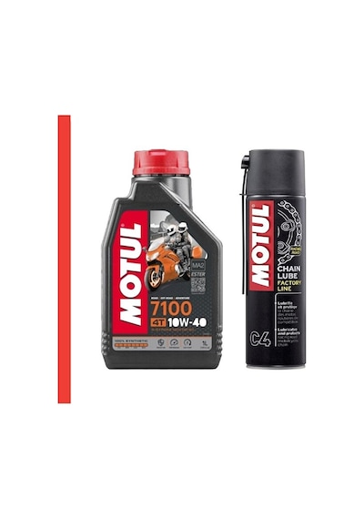 Motul C4 Zincir Yağlama Spreyi 400 ML +7100 10W-40 4t Motor Yağı