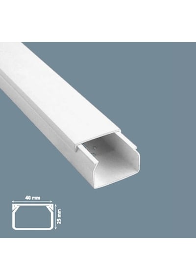 Mutlusan Kablo Kanalı 80 Metre 40X25 Mm Canalex Yapışkan Bantlı