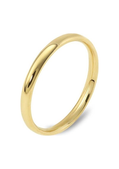 Klasik Alyans 14 Ayar Altın Oval Dar 2.07 Gram