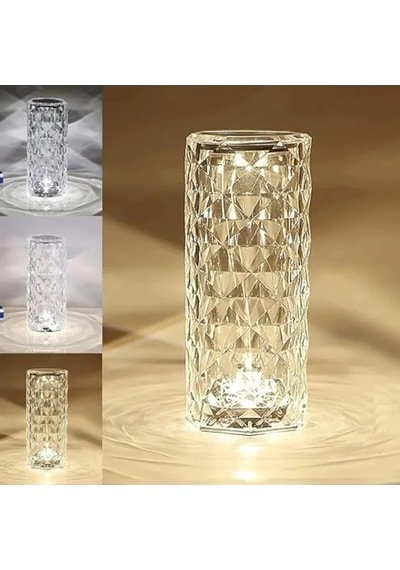 3 Renkli Usb Kablolu Led Masa Lambası, Dokunmatik Kontrol .