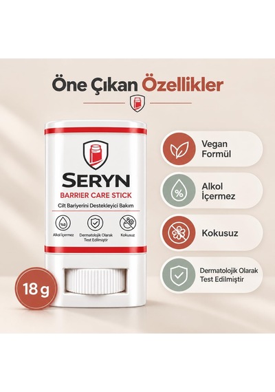Barrier Stick 18 G Sürtünmeye Karşı Cilt Bariyer Stick Kokusuz Ve Parfüm İçermeyen Formül İç Bacak, Ayak Ve Sürtünmeye Maruz Kalan Bölgeler İçin 18 Gr Lansman