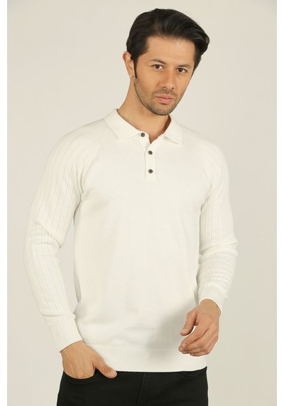 Brango Polo Yaka Reglan Kollu Triko Kazak 001