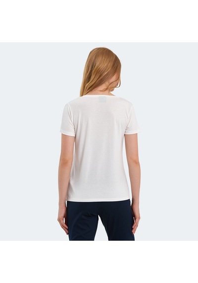 Slazenger PERICAS 3 lü Set Kadın  Ekru - Koyu Gri - Siyah Tişört
