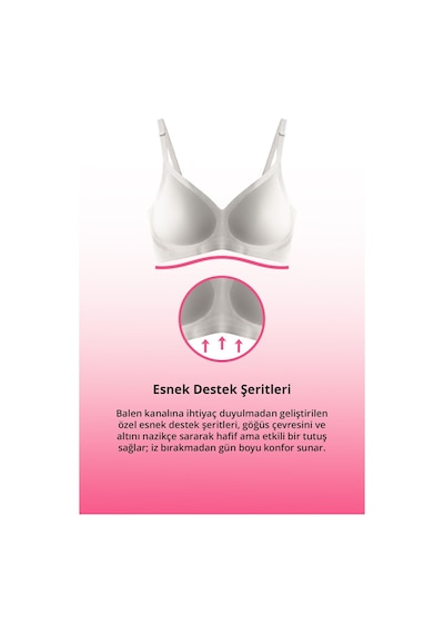 Cottonhill Seamless Bra - Soft Lazer Kesim Balensiz Ayarlanabilir Askılı Dikişsiz Kadın Sütyen 2'li Paket-5 Çok Renkli
