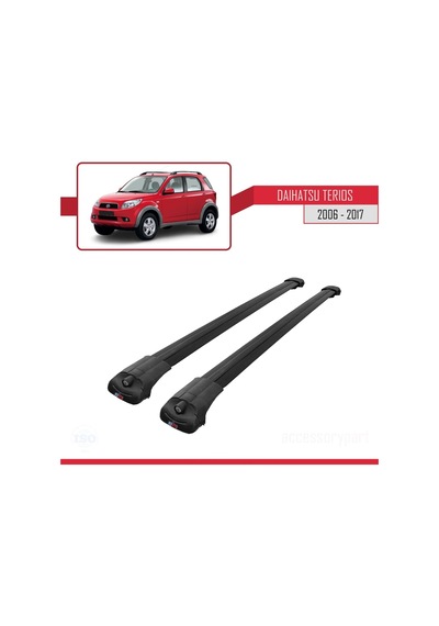 Daihatsu Terios 2006-2017 Arası İle Uyumlu Ace-1 Ara Atkı Tavan Barı Siyah