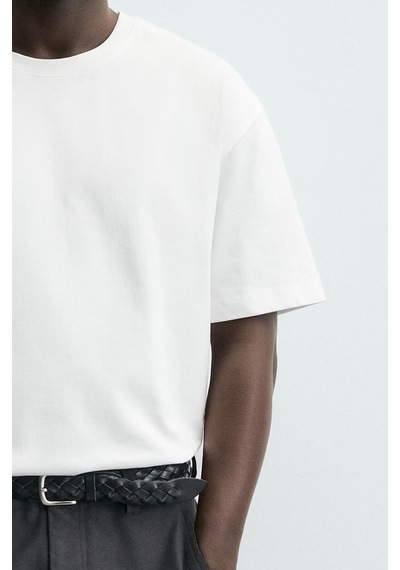 King Brich Oversize Kalıp Basic Tişört Beyaz