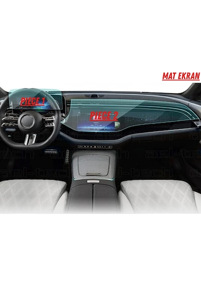 Mercedes E180 2026 Hayalet Gösterge Ve Multimedya Uyumlu Set Mat Ekran Koruyucu