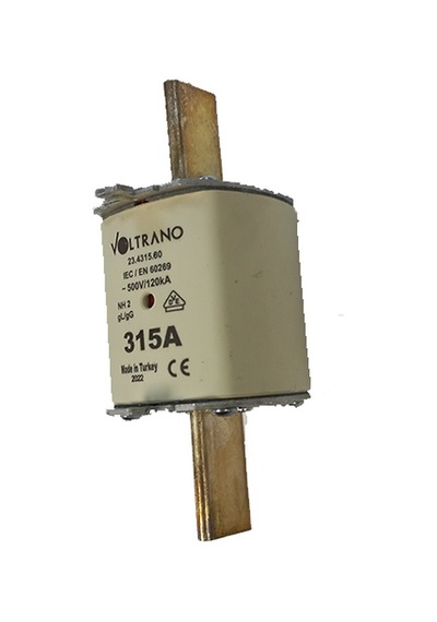 Voltrano Kale Porselen 315a 2 Boy Bıçaklı Sigorta Buşonu Nh 2