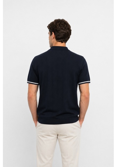 Cazador Erkek Triko Lacivert Polo Yaka Tshirt 34260
