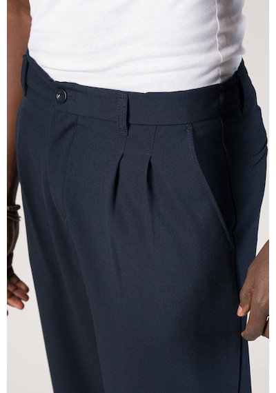 Akçaylar Çift Pileli Arka Beli Lastikli Geniş Paça Baggy Yazlık Kumaş Pantolon Lacivert Akçaylar Çift Pileli Arka Beli Lastikli Geniş Paça Baggy Yazlık Kumaş Pantolon Lacivert