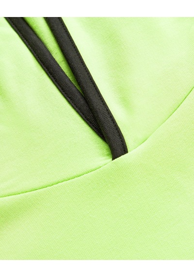 Skechers Lightweight Fleece Two Yarn B Sleeveless Hoodie Sweatshirt Büyük Erkek Çocuk Neon Yeşil Sweatshirt Sk241119-302