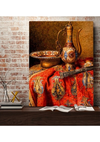 Bk Gift Osmanlı Ibrik Tasarımlı Kanvas Tablo 70X100Cm-1