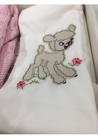 Gelin Home Kuzu Desen Triko Battaniyeli Bebek Nevresim Takımı