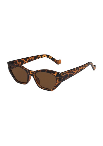 Leopar İrregular Vintage&Retro Güneş Gözlüğü