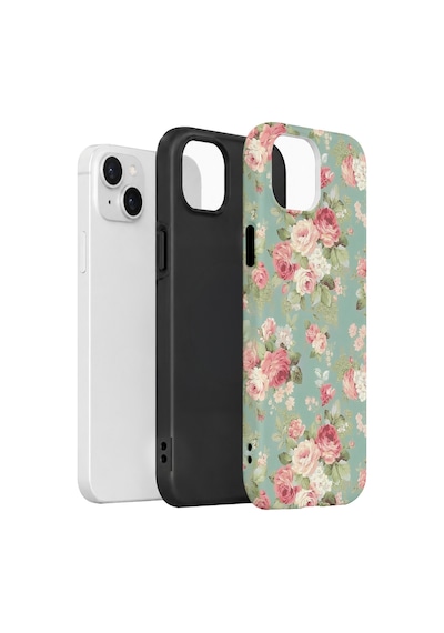 Velvoria Valestra Mint Pembe Gül Apple iPhone Uyumlu 15 Darbe Korumalı Kılıf Valestra Select - Mint Pembe Gül