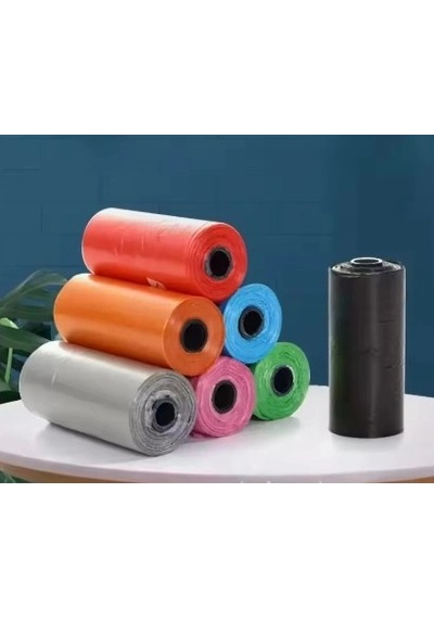 Köpek Dışkı Poşeti 4lü Düz Renk Set Bx40