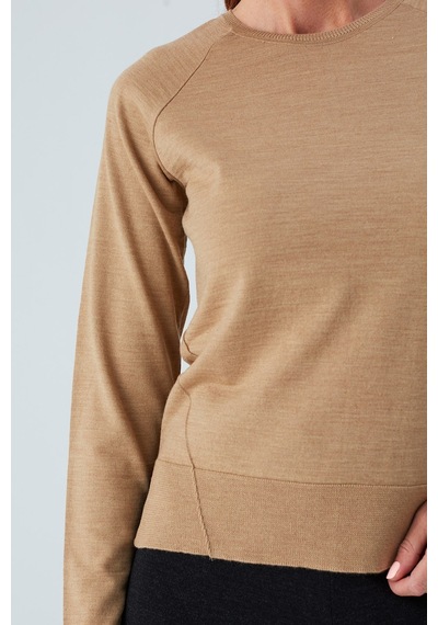 Peraluna Vanessa Pullover Merino Yünlü Yanları Yırtmaçlı Ince Kadın Triko Kazak Camel Melanj-camel Camel Peraluna Vanessa Pullover Merino Yünlü Yanları Yırtmaçlı Ince Kadın Triko Kazak Camel Melanj-camel Camel