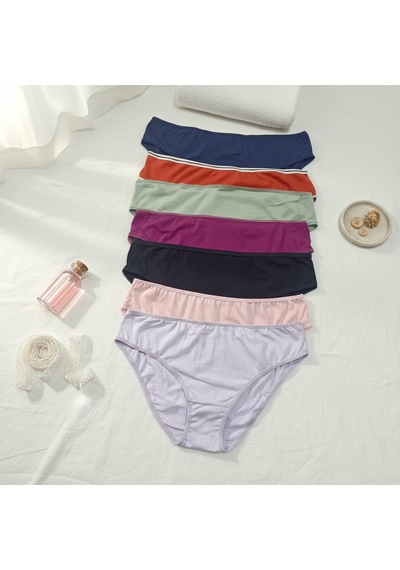 Bonbon Kadın Pamuklu Rahat Günlük 7'li Mix Karışık Paket Külot Bb2832 Çok Renkli