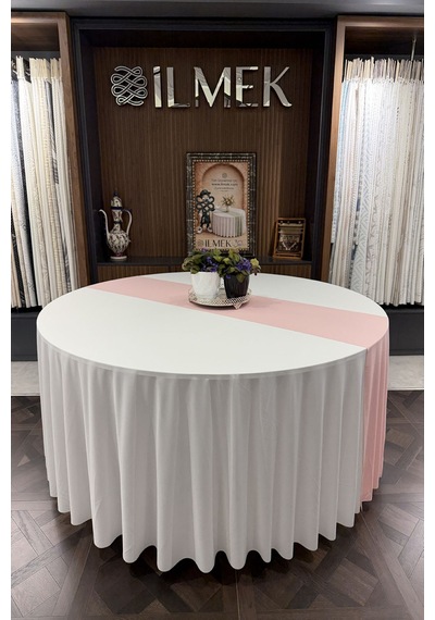 Dertsiz Runner Ütü İstemez, Leke Tutmaz Düğün, Davet, Organizasyon, Otel, Restoranlar Ve Ev İçin Pudra Pudra