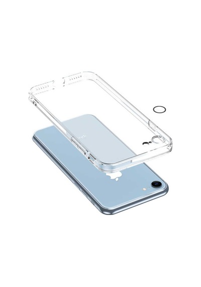 Apple Uyumlu iPhone Se 2020 Kılıf Lens Kamera Korumalı Şeffaf Kapak