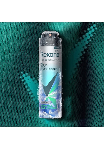 Rexona Men Thermocool Erkek Sprey Deodorant Menthol & Blue Lavender 150 Ml X2