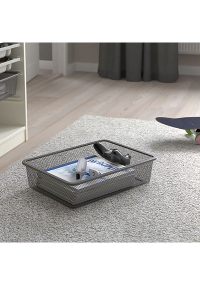 Ikea Trofast Saklama Kutusu, Koyu Gri, 42x30x10 Cm
