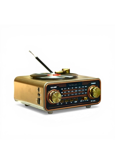 Rt-604 Nostaljik Trend Radyo,plakçalar Görünüm Bluetooth Nostalji Radyo
