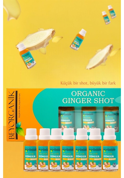 Beyorganik Organik Ginger Shot Cam 7 x 30 ML