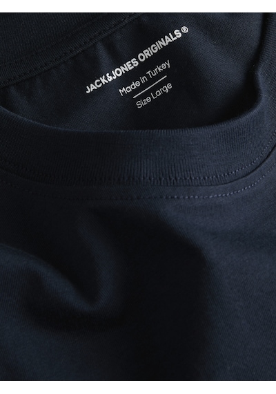 Jack & Jones Erkek Bisiklet Yaka Gögüs Baskili Tisört - New Plas - 12310180 Lacivert Jack & Jones Erkek Bisiklet Yaka Gögüs Baskili Tisört - New Plas - 12310180 Lacivert