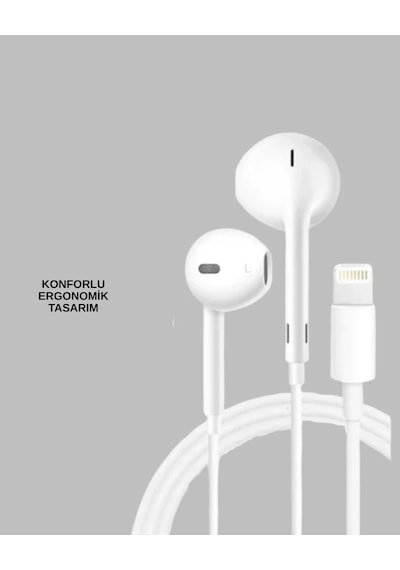 Yüksek Ses Kaliteli Mikrofonlu Kablolu Kulak İçi Kulaklık 003