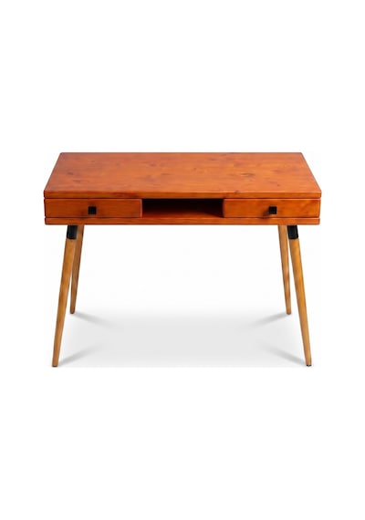 Mobenta Modest Desk: Masif Çalışma & Laptop Masası 2 Çekmece 1 Bölme - 120x60 Bk Bakır