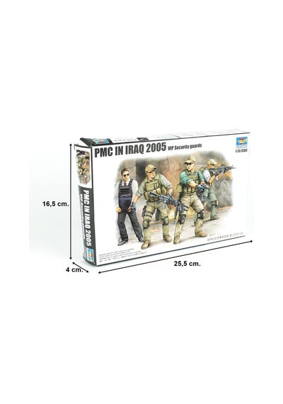 Trumpeter 00420 1/35 Ölçek, Pmc-vıp Koruma Tim Irak'ta Figürleri Plastik Model Kiti-55747