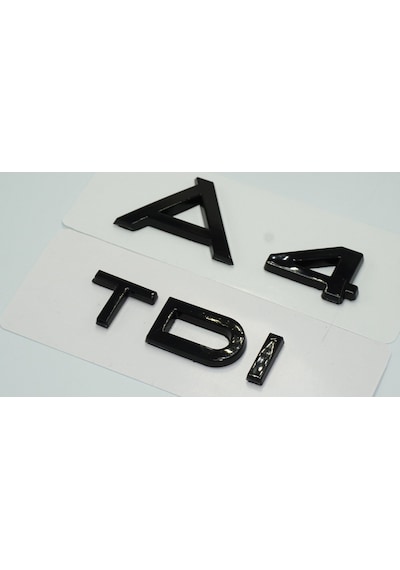 Dk Tuning Audi A4 Tdi Parlak Siyah Abs Bagaj Yazı Logo Arma